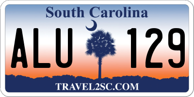 SC license plate ALU129