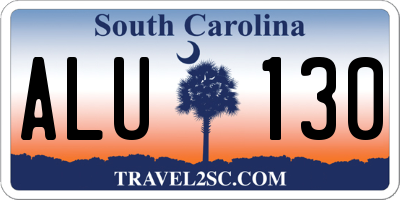 SC license plate ALU130