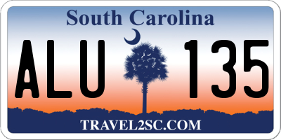 SC license plate ALU135
