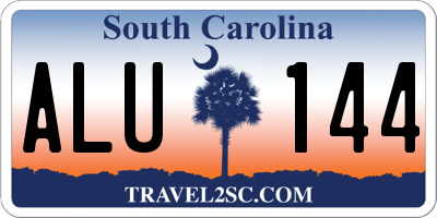 SC license plate ALU144