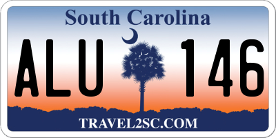 SC license plate ALU146