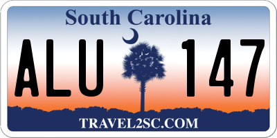 SC license plate ALU147