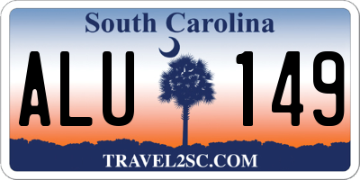 SC license plate ALU149