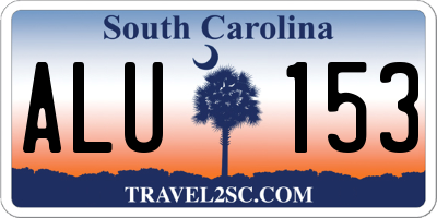 SC license plate ALU153
