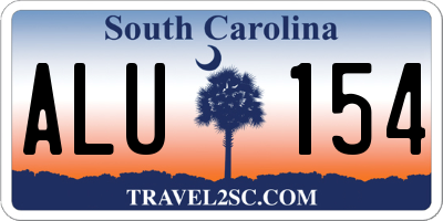 SC license plate ALU154