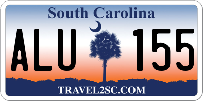 SC license plate ALU155