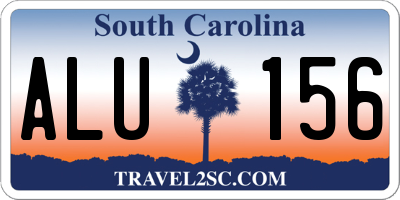 SC license plate ALU156