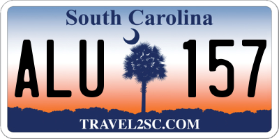 SC license plate ALU157