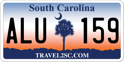 SC license plate ALU159