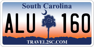 SC license plate ALU160