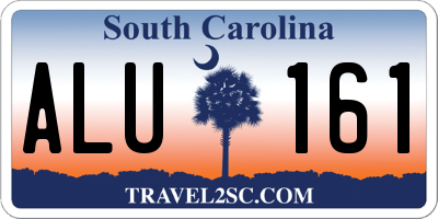 SC license plate ALU161