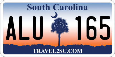 SC license plate ALU165