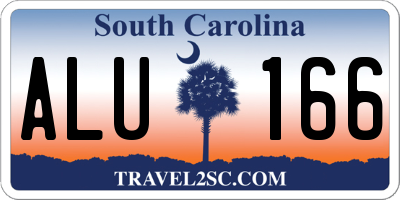 SC license plate ALU166