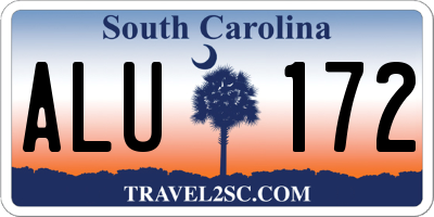 SC license plate ALU172