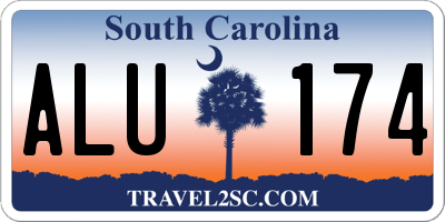 SC license plate ALU174