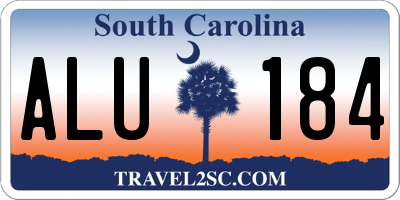 SC license plate ALU184