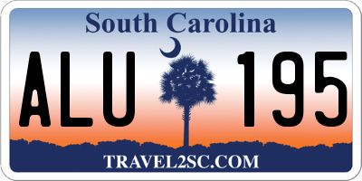 SC license plate ALU195