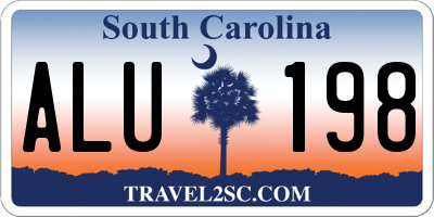 SC license plate ALU198