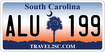 SC license plate ALU199
