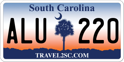 SC license plate ALU220
