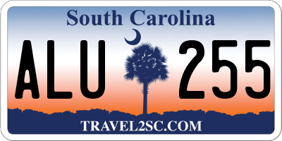 SC license plate ALU255