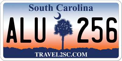 SC license plate ALU256