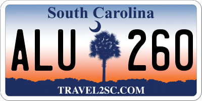 SC license plate ALU260
