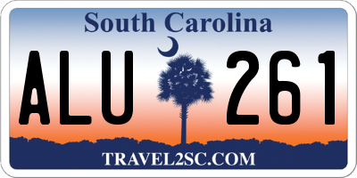 SC license plate ALU261