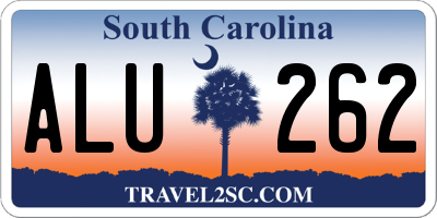SC license plate ALU262