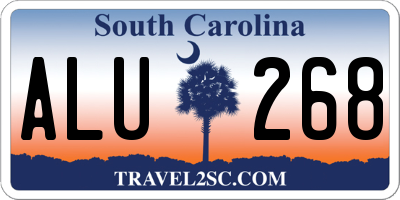 SC license plate ALU268