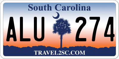 SC license plate ALU274