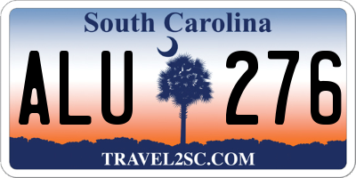 SC license plate ALU276