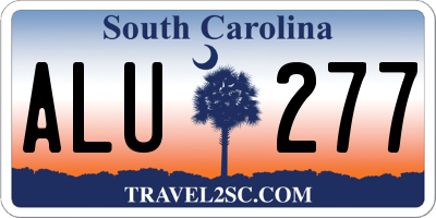 SC license plate ALU277