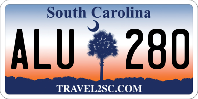 SC license plate ALU280