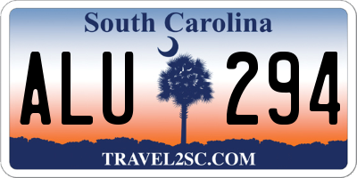 SC license plate ALU294
