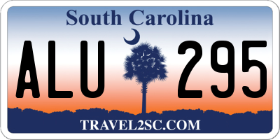 SC license plate ALU295