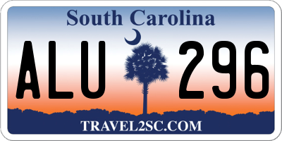 SC license plate ALU296