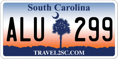 SC license plate ALU299