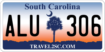 SC license plate ALU306
