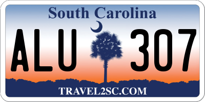 SC license plate ALU307