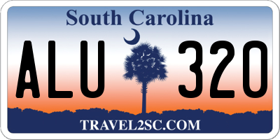 SC license plate ALU320