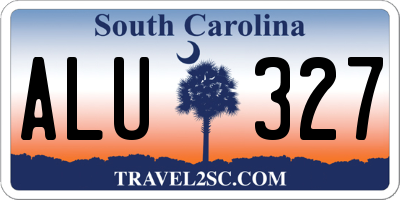 SC license plate ALU327