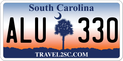 SC license plate ALU330