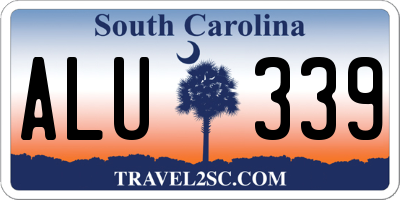 SC license plate ALU339