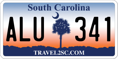 SC license plate ALU341