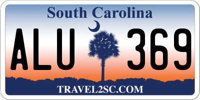 SC license plate ALU369