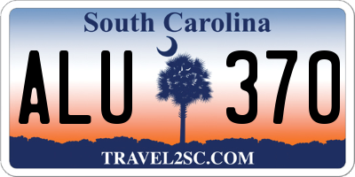 SC license plate ALU370