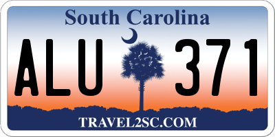 SC license plate ALU371