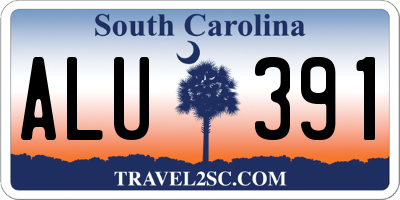 SC license plate ALU391