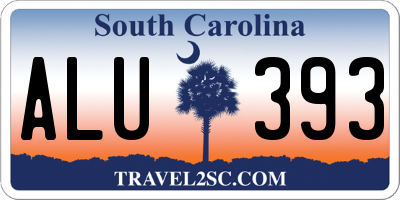 SC license plate ALU393